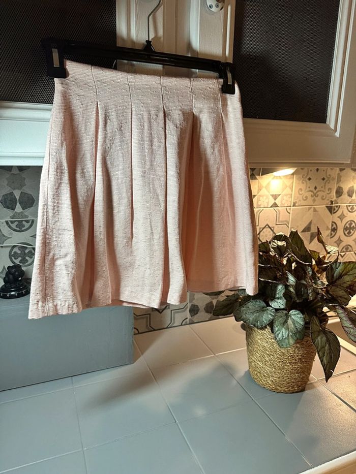 Jupe patineuse couleur saumon, taille 38, pimkie, neuve