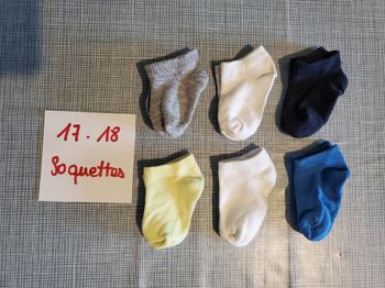 Lot de 6 paires de socquettes 17-18