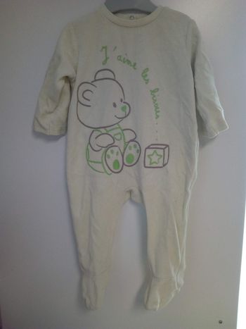 Pyjama Velours Bébé 12 Mois
