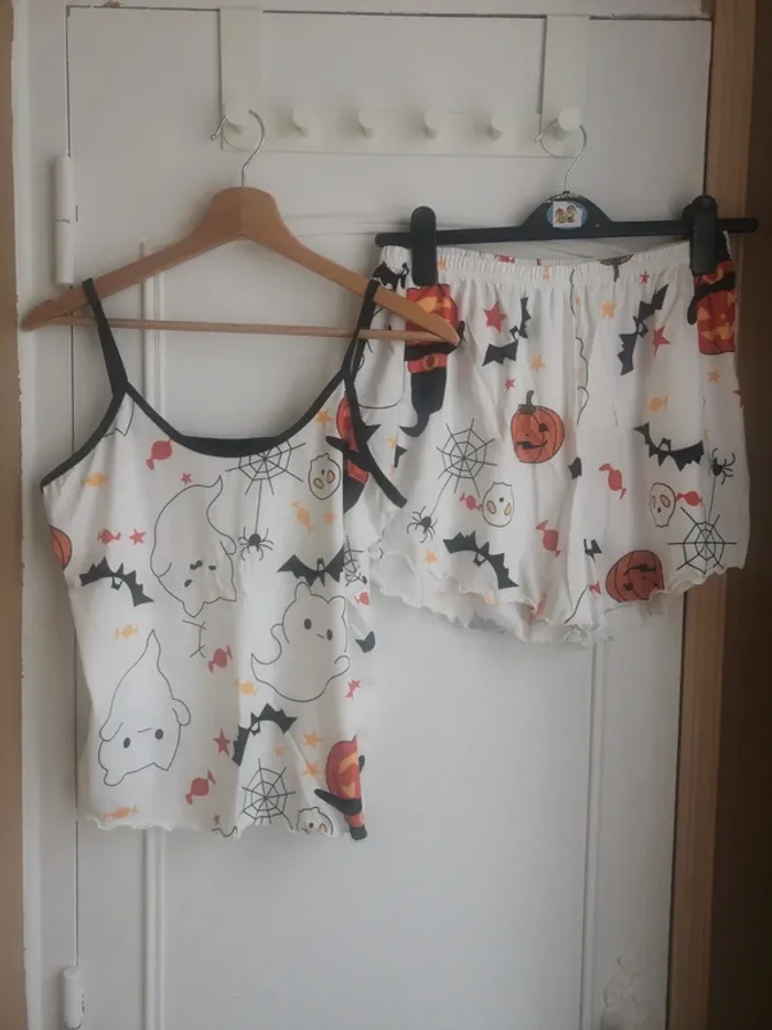 Pyjama Halloween – Taille L - Blanc