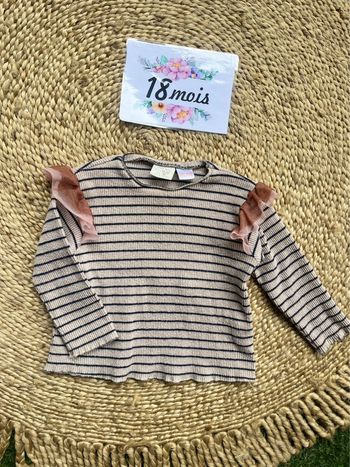 Pull fin à rayures Zara 18 mois