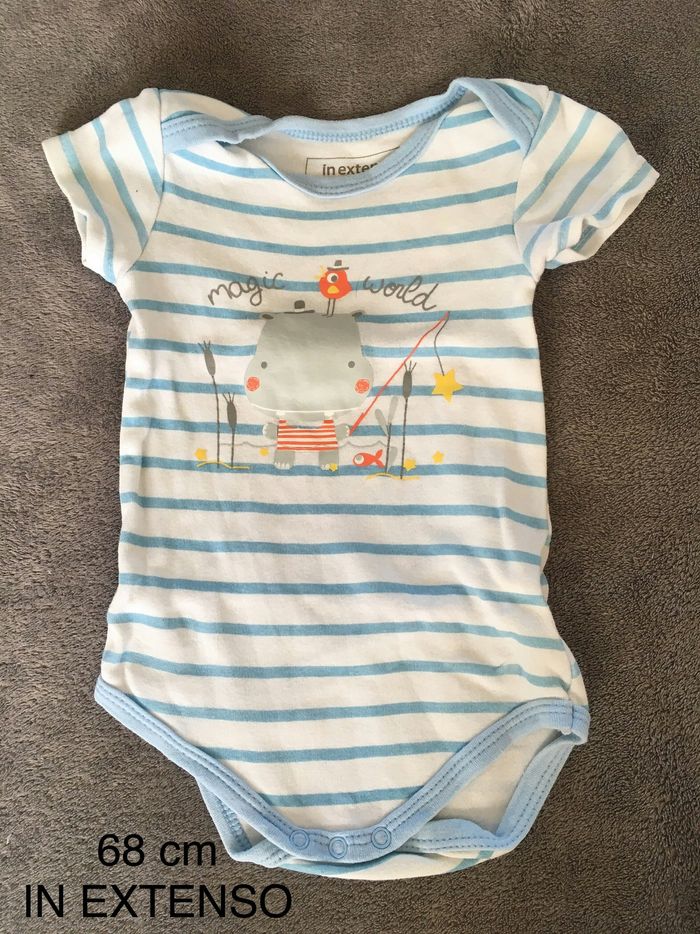 Bodi manches courtes 68 cm