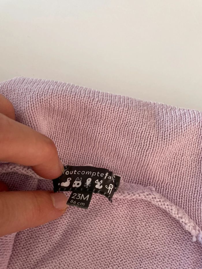 Gilet bébé cache cœur - photo numéro 3