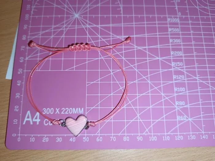 Bracelet coeur rose - photo numéro 2
