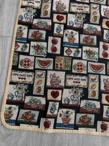 Plaid couverture tapisserie patchwork Country Corner Vintage 135x150cm