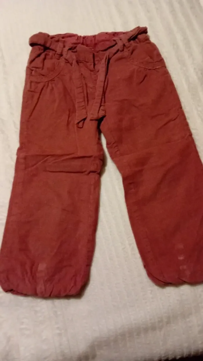 Pantalon velour 3 ans