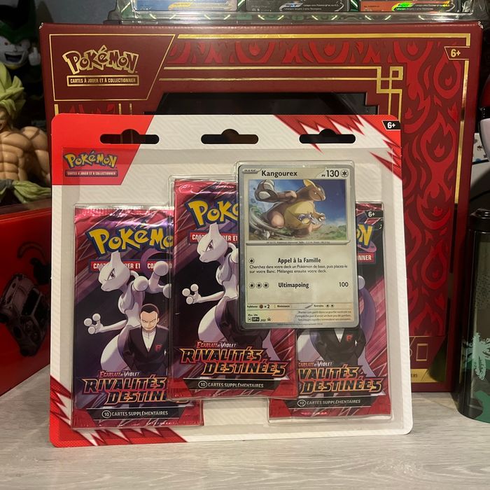 Tripack triple illustration mewtwo