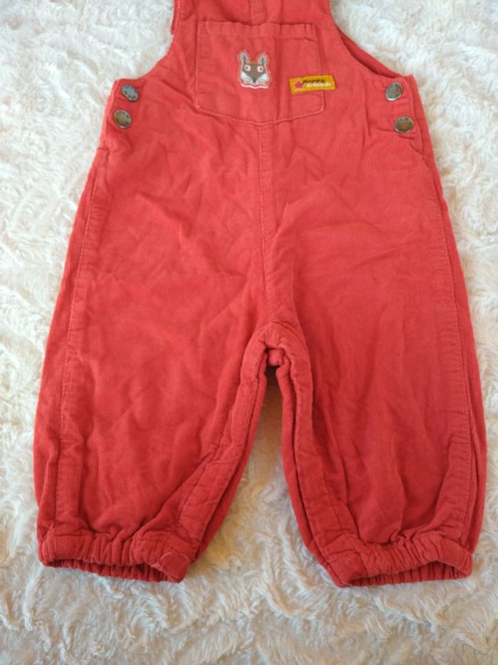 Salopette velours Garçon 6 mois Dpam 100% coton - photo numéro 7