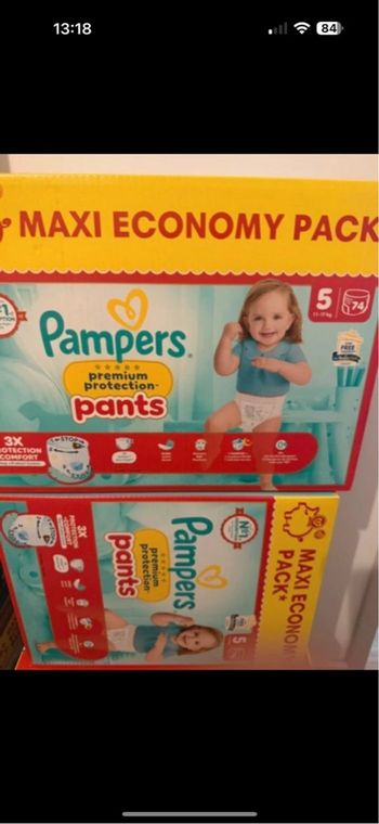 Pampers premier pants taille 5(11-17) kg