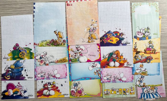 Lot de 60 feuilles DIDDL - blanches et couleurs - papiers à lettres avec enveloppe - A4 A5 A6 - photo numéro 4