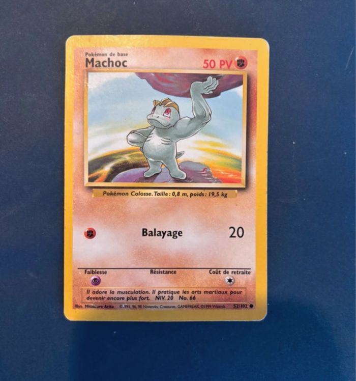 Carte Pokémon Wizards Machoc 52/102 Set de base
