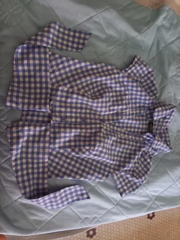 Chemisiers bleu et blanche a carreaux clockhouse