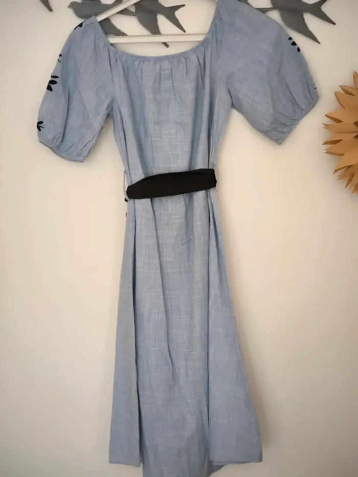 Robe Zara évasé manches bouffantes 36 - photo numéro 11