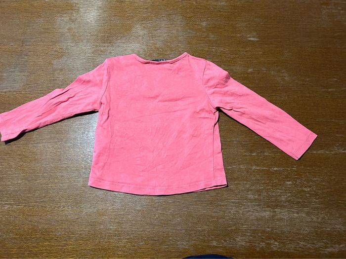 T-shirt manche longue rose - photo numéro 3