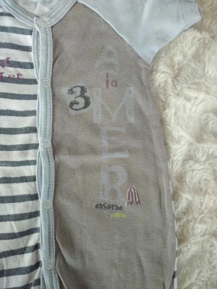 Barboteuse Combinaison été Garçon 6 mois "La mer" Absorba 100% coton - photo numéro 7