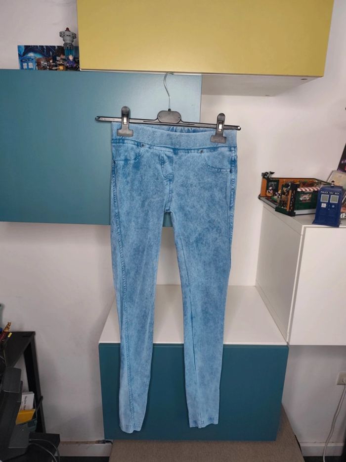 Jegging effet délavé Jennyfer - Bleu clair - Taille XS - Confortable