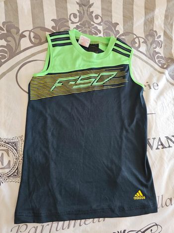 Débardeur Adidas marine/vert taille 10 ans