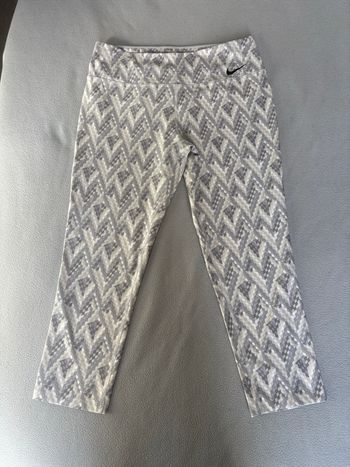 Legging Nike blanc/gris