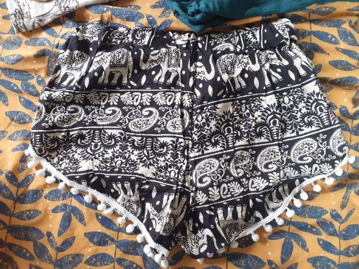 Short motif éléphant