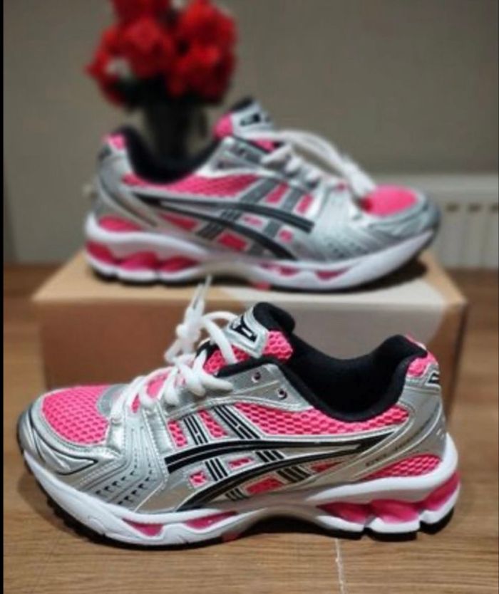 Asics kayano 14 rose gris 44