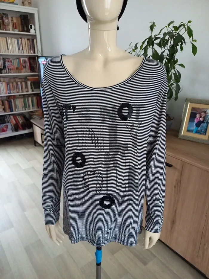Haut rayé femme T46/48