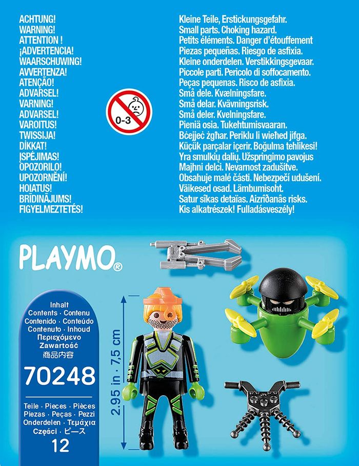 PLAYMOBIL 70248 AGENT ET DRONE - photo numéro 3