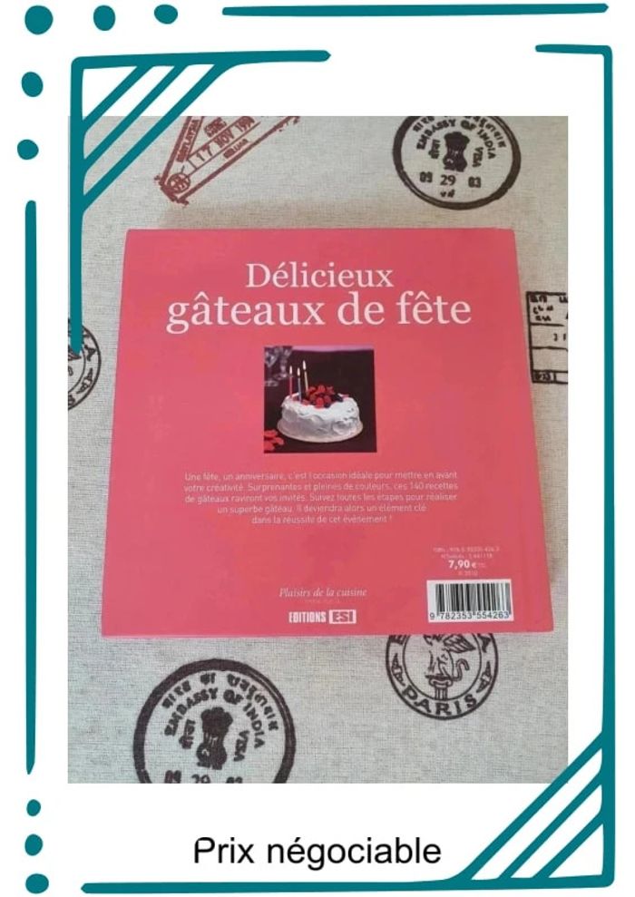 🌈 Livre "délicieux gâteau de fête"🌈 - photo numéro 2