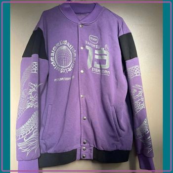 Veste Bomber Oversize a imprimé