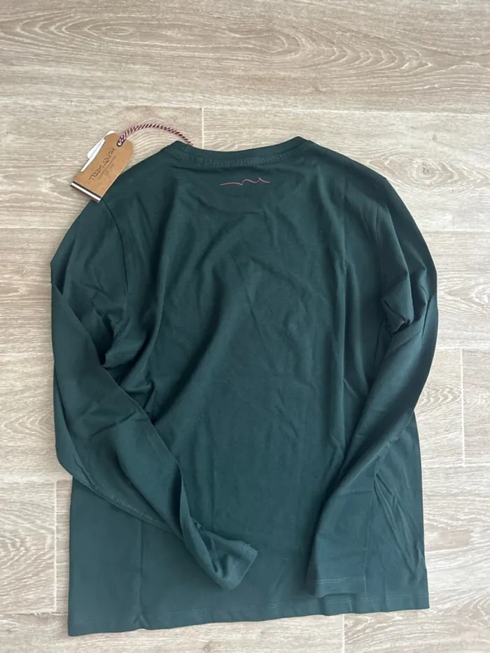 T-shirt à manches longues Teddy Smith vert foncé 16ans - photo numéro 3