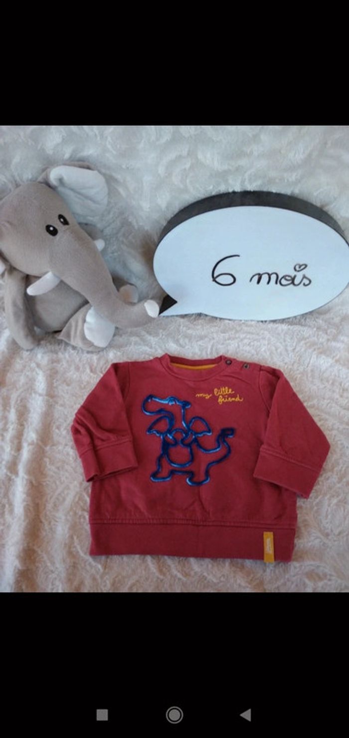 Pull sweat Garçon 6 mois Dragon My Little Friend Liberto