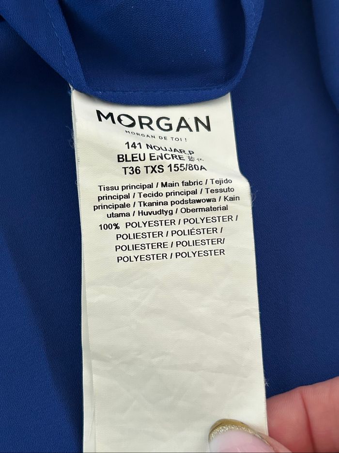 Blouse bleue à manches courtes Morgan taille 36 jamais portée - photo numéro 10