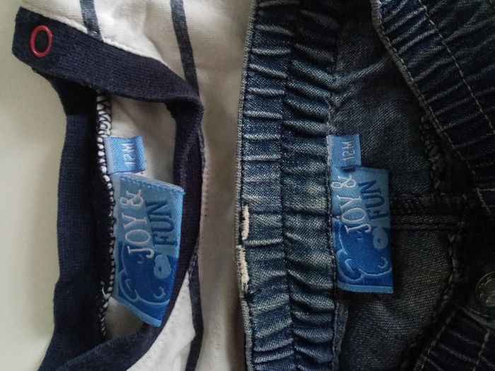 Ensemble jeans slim et t-shirt manches longues 12 mois - photo numéro 4