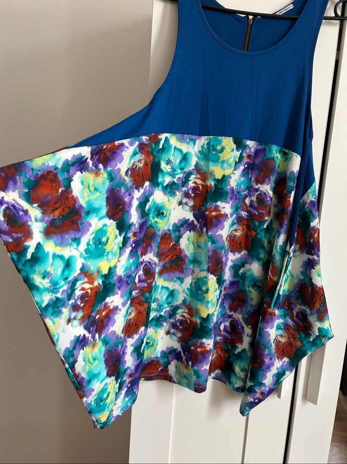 Robe marine d’été à motifs Flash Report Tailles M-L - photo numéro 2