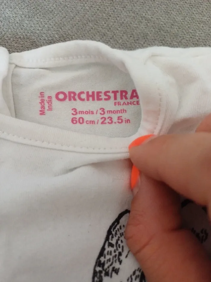 Lot 2 t-shirt orchestra 3 mois - photo numéro 4