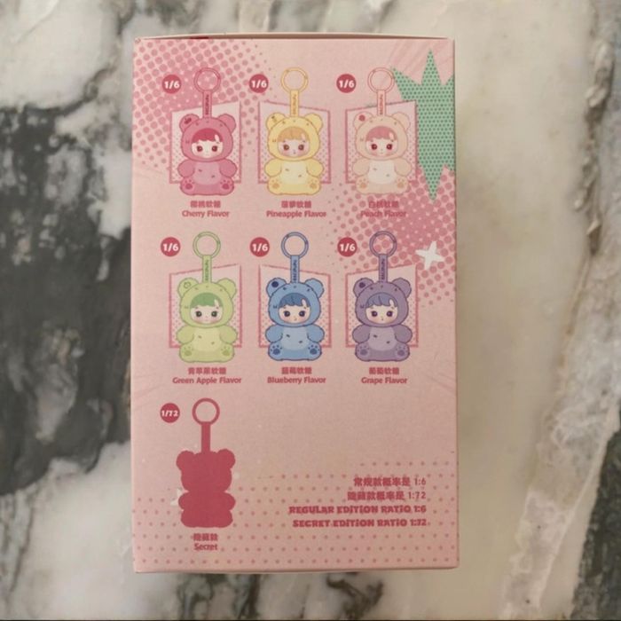 Popmart Pop Mart Labubu Hacipupu Gummy Bear Vinyl Plush Pendant Blind Box - photo numéro 3