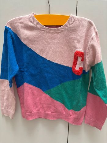 Pull multicolore initiale C H&M taille 104cm