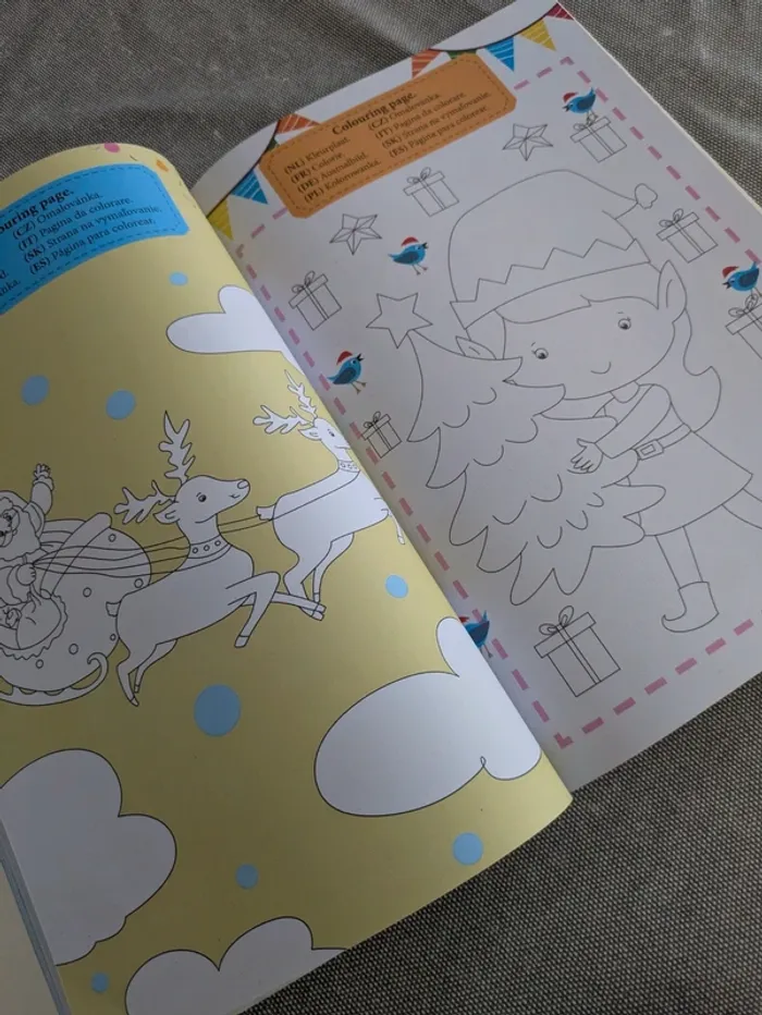 Livre de coloriage et d'activités de Noël NEUF - photo numéro 6