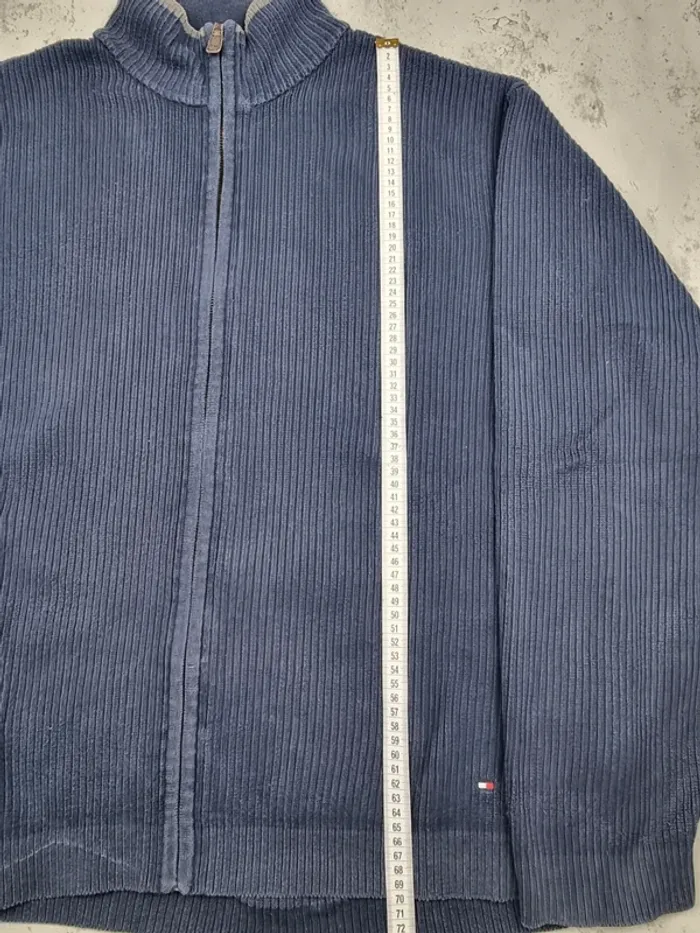 Veste zippée Tommy Hilfiger Bleu Marine – Taille XXL Homme (mesures en photos) - photo numéro 5