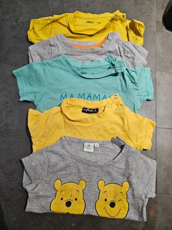 Lot de 5 tee-shirt manche courte