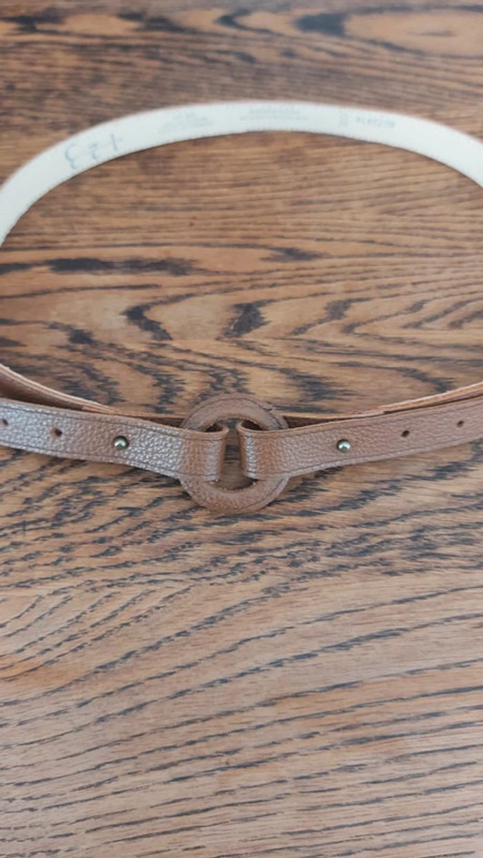 Ceinture 1un2deux3trois marron en cuir 80cm - photo numéro 14