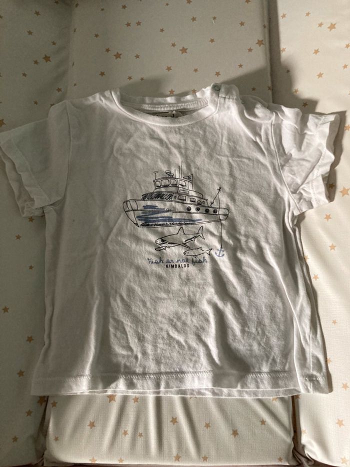 Tee shirt bateau kimbaloo 18 mois