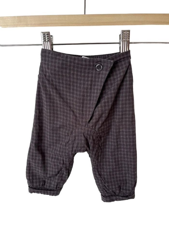 Ensemble couleur taupe, à carreaux fins - Kitchoun 3 mois (60cm) - photo numéro 5