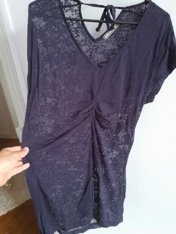 Joli haut manches courtes violet