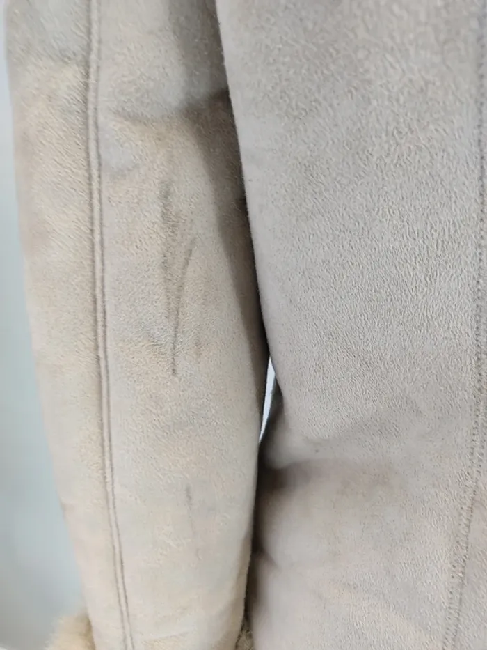 Parka beige 123 Vintage Élégante fausse fourrure - photo numéro 10