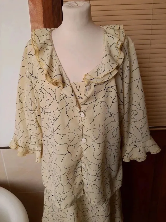 Ensemble robe tailleur jaune Taille 4/XXL Made in France 🇨🇵 - photo numéro 8
