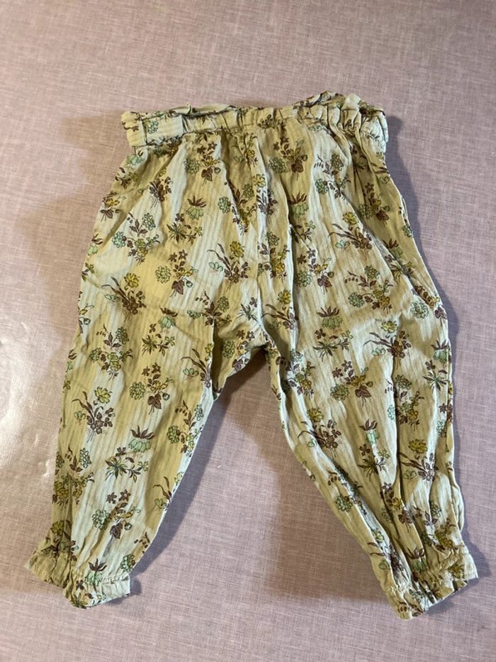 Pantalon fleuri Bout’chou - Taille 6 mois - photo numéro 3