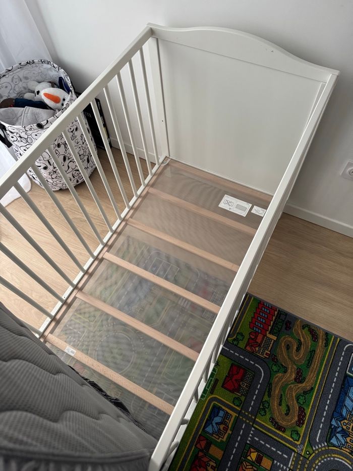 Lit bébé IKEA SMÅGÖRA 60x120 blanc (+ matelas offert) - photo numéro 2