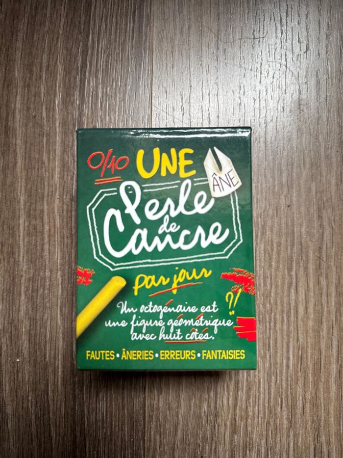 Calendrier une perle de cancre
