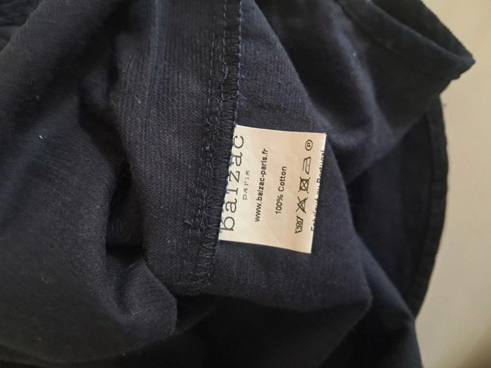 Balzac chemise velour noir cotelé T.36/38 - photo numéro 9