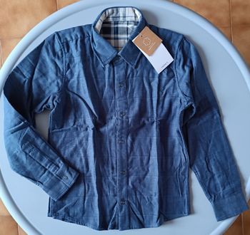 Chemise coton bio garçon 8ans